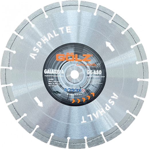 GÖLZ Diamant-Trennscheibe GX-A80 Asphalt Premium Plus Ø 350 mm / 25,4 mm