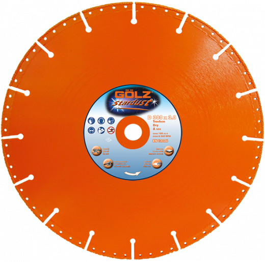 GÖLZ Diamant-Trennscheibe Stardust Stahl Premium Grip Technologie Ø 300 mm / 20,0 mm