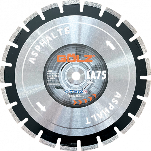  ​​​​​​​GÖLZ Diamant-Trennscheibe LA75 Asphalt Premium Ø 350 mm / 25,4 mm