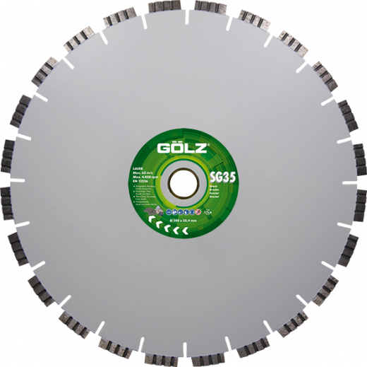 GÖLZ Diamant-Trennscheibe SG35 Granit Turbo Ø 300 mm / 20,0 mm
