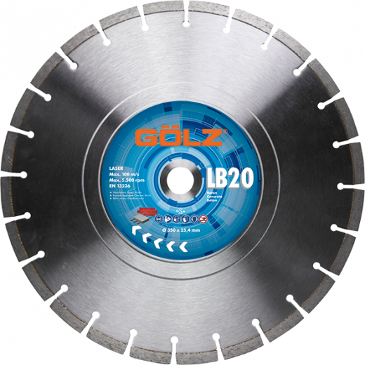 GÖLZ Diamant-Trennscheibe LB20 Beton Standard Ø 400 mm / 25,4 mm