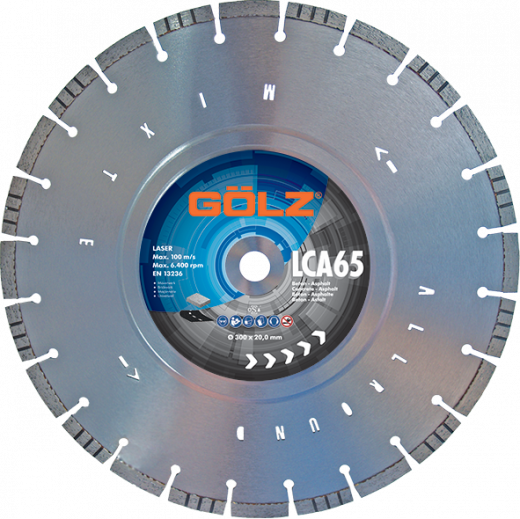 ​​​​​​​GÖLZ Diamant-Trennscheibe LCA65 Allround Beton & Asphalt Ø 450 mm / 25,4 mm