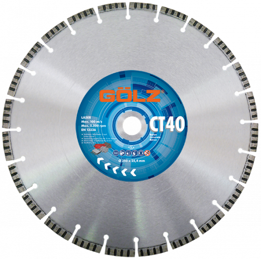GÖLZ Diamant-Trennscheibe CT40 Beton Premium Ø 500 mm / 25,4 mm
