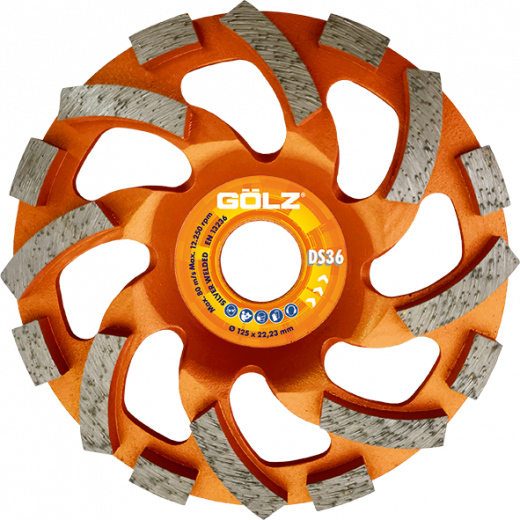 GÖLZ Diamant-Schleifteller DS36 TURBO - Beton und Hartgestein Ø 180 mm