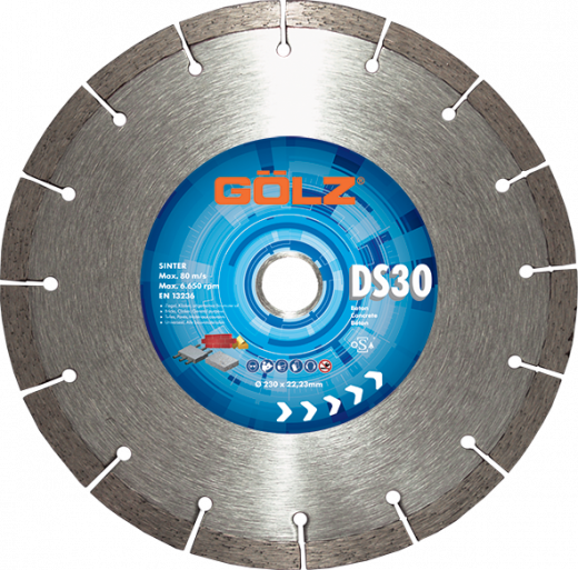 GÖLZ Diamant-Trennscheibe DS30 Universal - Gesintert Ø 115 mm / 22,23 mm