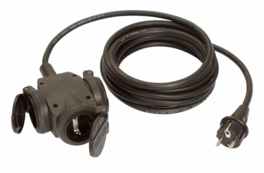 Gummiverlängerung m. Verteiler 4,5 m H07RN-F 3G1,5