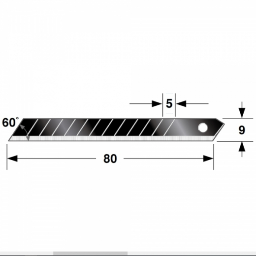 Ersatzklingen 9mm Tajima RAZAR Black (10 Stk.)
