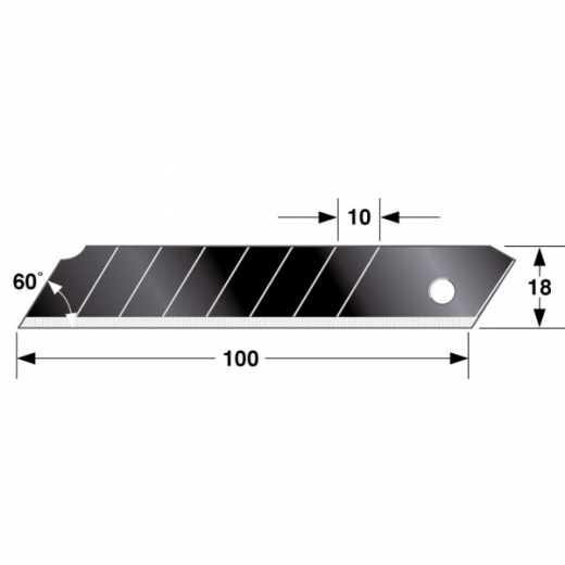 Ersatzklingen 18mm Tajima RAZAR Black (10 Stk.)