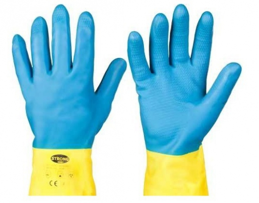 Schutzhandschuhe KENORA, gelb/blau CAT3 Gr. 11