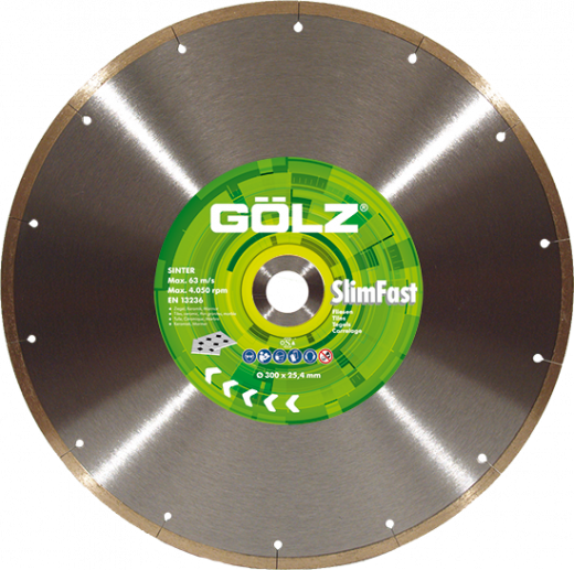 GÖLZ Diamant-Trennscheibe SlimFast - Gesintert Ø 250 mm / 25,4 mm