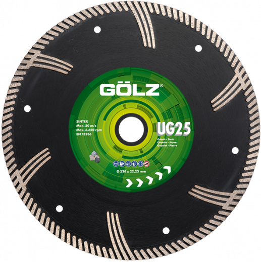 GÖLZ Diamant-Trennscheibe UG25 Turbo - Gesintert Ø 350 mm / 25,4 mm