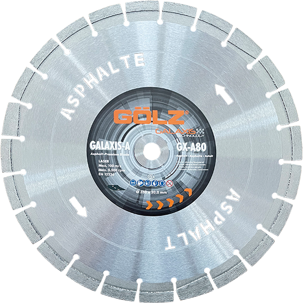 GÖLZ Diamant-Trennscheibe GX-A80 Asphalt Premium Plus Ø 450 mm / 25,4 mm