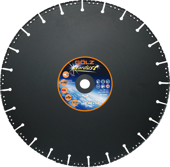 GÖLZ Diamant-Trennscheibe Stardust universal Premium Grip Technologie Ø 350 mm / 25,4 mm