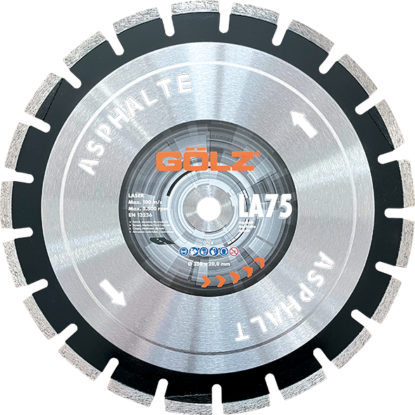 GÖLZ ​​​​​​​Diamant-Trennscheibe LA75 Asphalt Premium Ø 350 mm / 20,0 mm