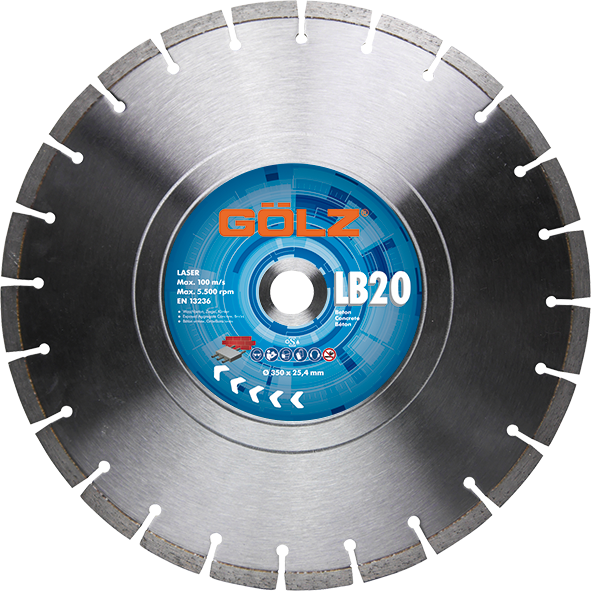GÖLZ Diamant-Trennscheibe LB20 Beton Standard Ø 400 mm / 25,4 mm