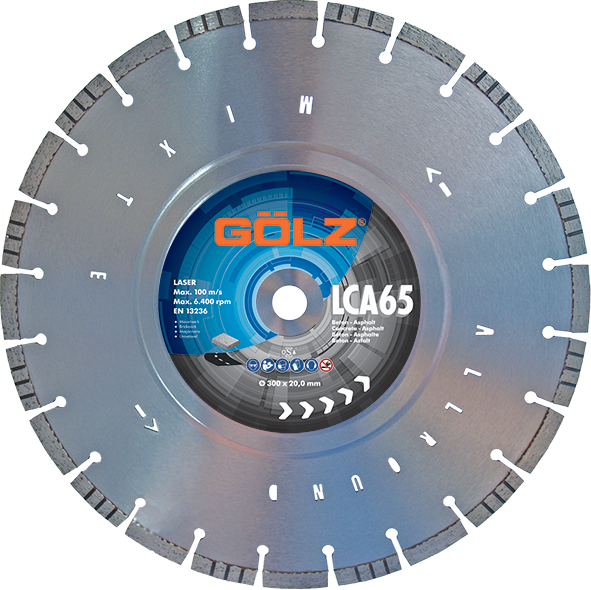 ​​​​​​​GÖLZ Diamant-Trennscheibe LCA65 Allround Beton & Asphalt Ø 500 mm / 25,4 mm