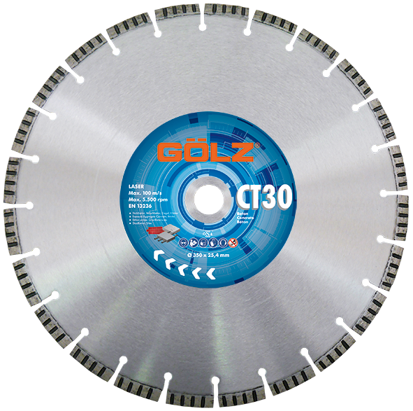 GÖLZ Diamant-Trennscheibe CT30 Beton Standard Ø 500 mm / 25,4 mm