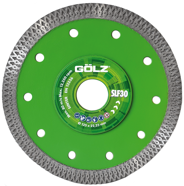 GÖLZ Diamant-Trennscheibe SLF30 Natur- und Kunststeinfliesen Ø 230 mm / 22,23 mm