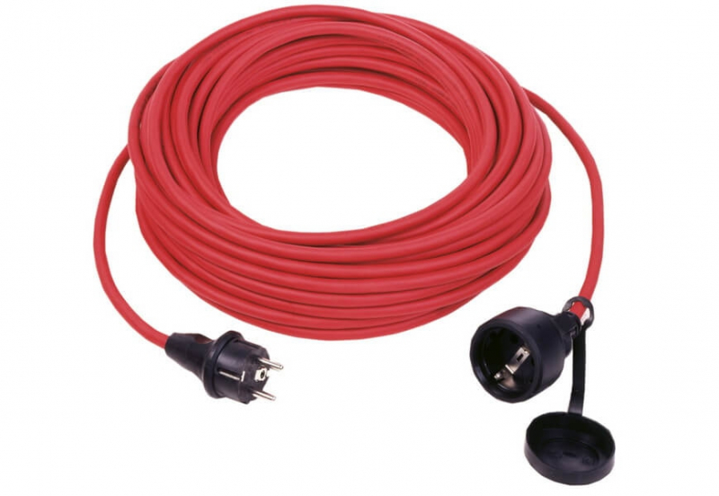 Gummiverlängerung 25 m, rot H07RN-F 3G1,5