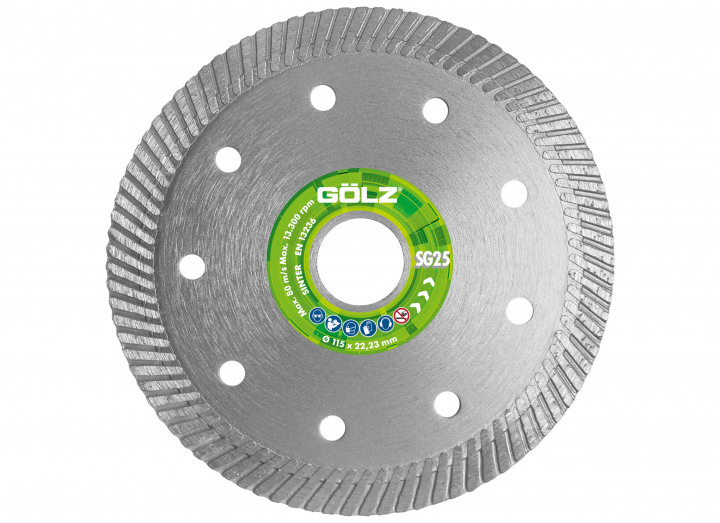 Turbo Diamant-Trennscheibe SG25 - Gesintert Ø 230 mm / 22,23 mm
