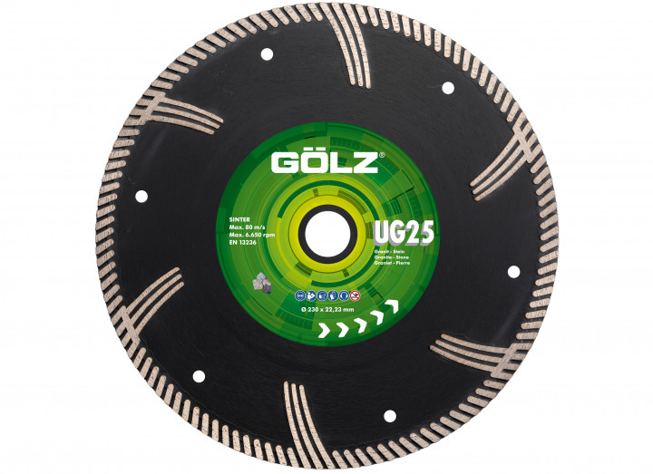 Turbo Diamant-Trennscheibe UG25 - Gesintert Ø 125 mm / 22,23 mm