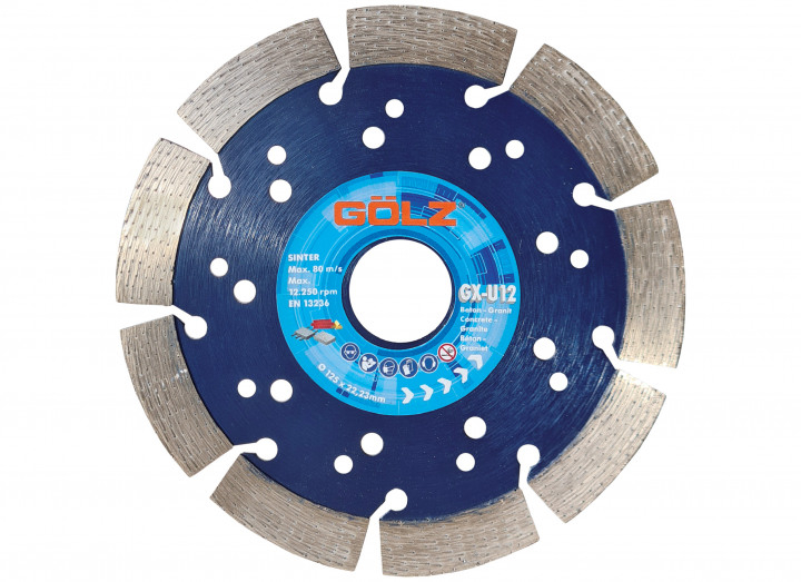 Diamant-Trennscheibe GX-U12 High-Performance Trennscheibe - Gesintert Ø 125 mm / 22,23 mm