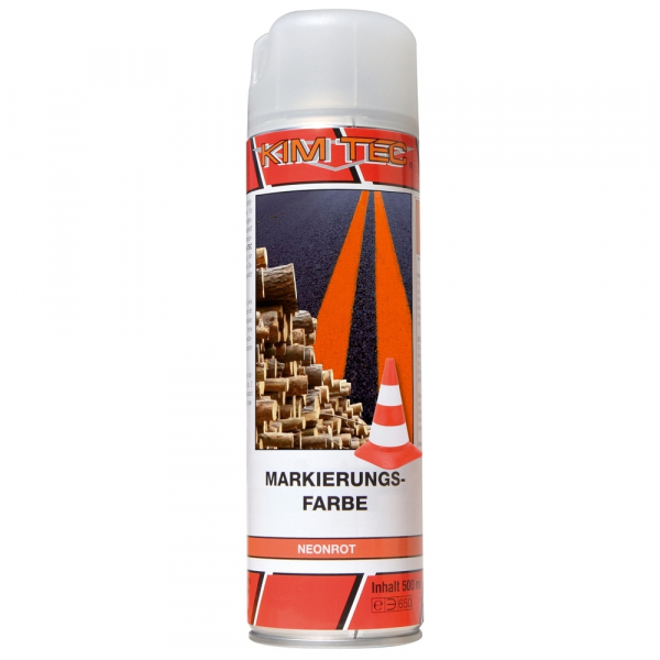 Markierungsfarbe RAL2005 Neonrot Sprühkappe 500ml