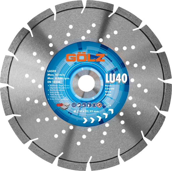 Diamant-Trennscheibe LU40 - Beton Premium Ø 125 mm / 22,23 mm