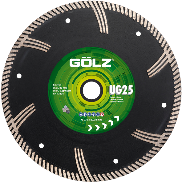 Diamant-Trennscheibe UG25 Turbo - Gesintert Ø 350 mm / 25,4 mm