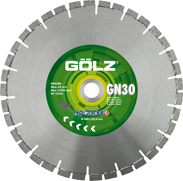 GÖLZ Diamant-Trennscheibe GN30 Granit Premium - Gelötet Ø 600 mm / 60,0 mm