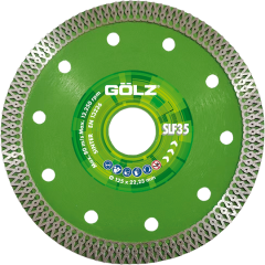 GÖLZ Diamant-Trennscheibe SLF35 Natur- und Kunststeinfliesen Ø 230 mm / 22,23 mm