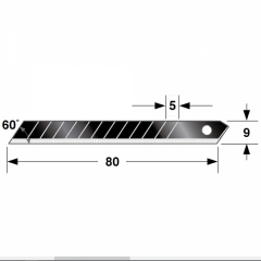 Ersatzklingen 9mm Tajima RAZAR Black (10 Stk.)