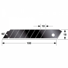 Ersatzklingen 18mm Tajima RAZAR Black (10 Stk.)